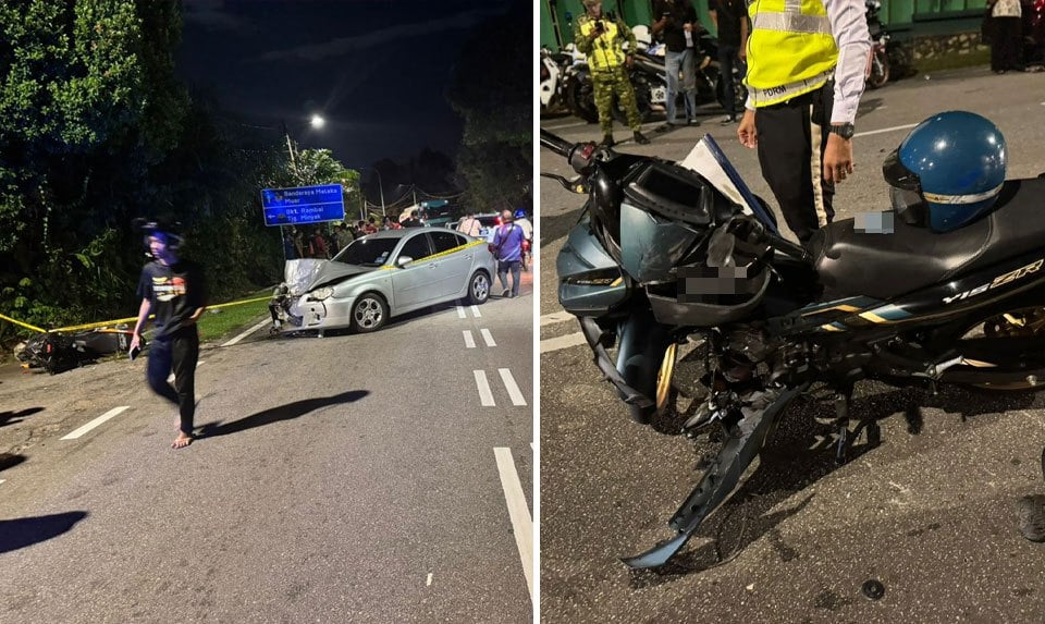 Pekerja kilang, anggota tentera maut kemalangan berasingan di Melaka malam tadi