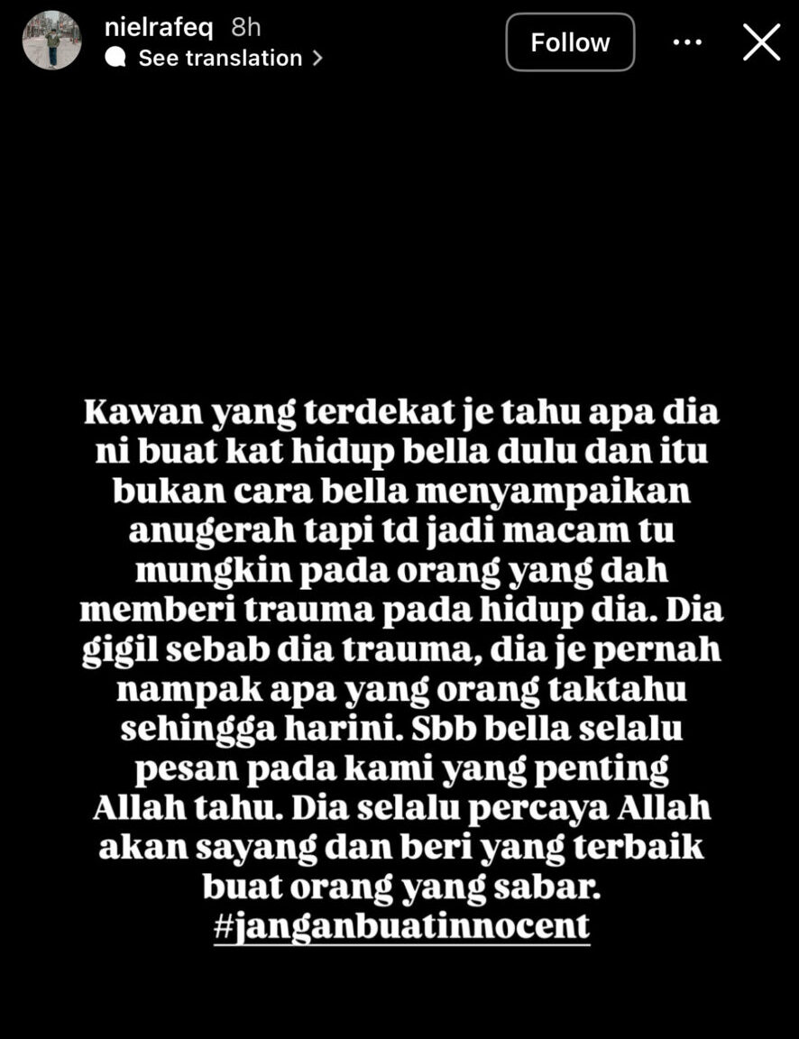 PA Bella Astillah Akui Bella Gigil Sebab Trauma Ketika Umum Nama Sophia Albarakbah Di AMT 2025 [VIDEO]