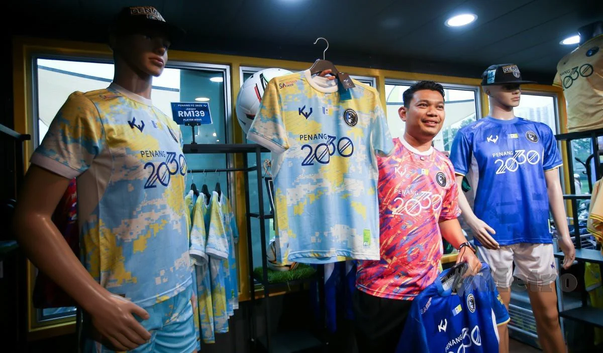 Jersi Penang FC rekaan anak tempatan setanding kelab Eropah