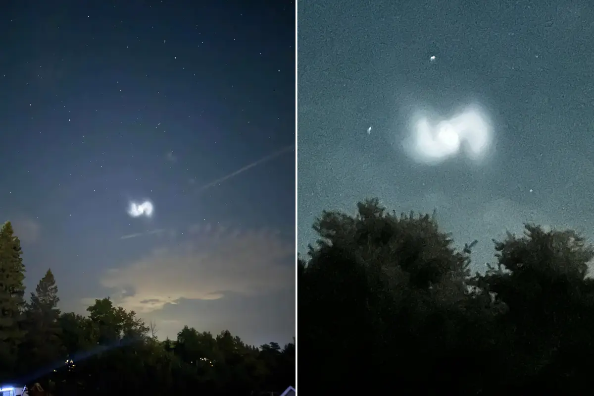 Cahaya misteri bentuk S di langit