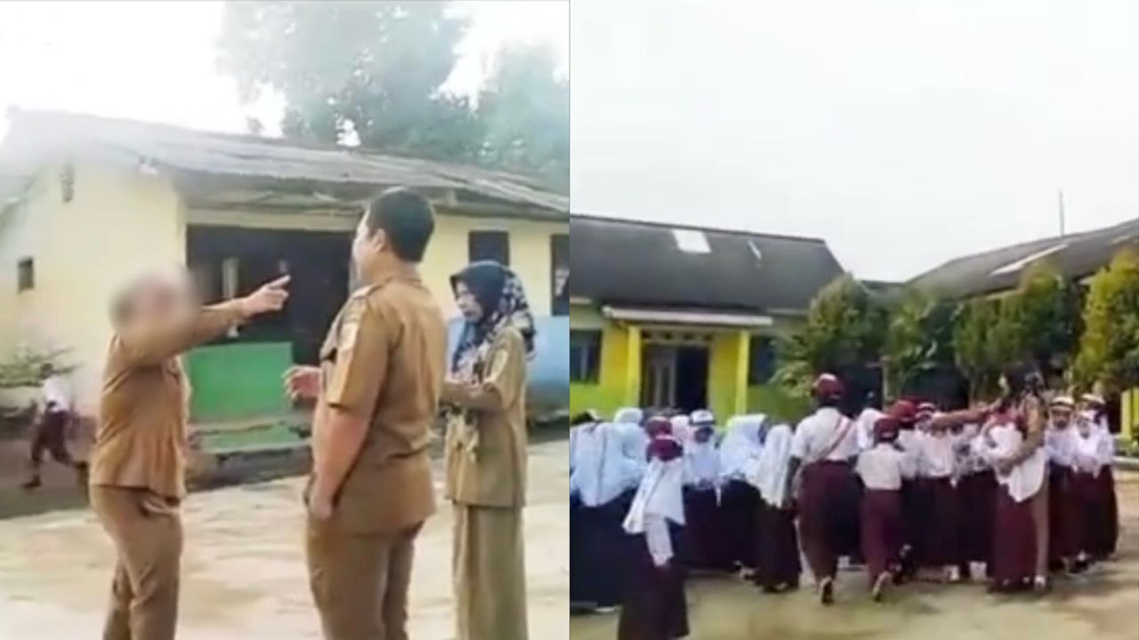 Guru cuba cekik murid semasa berbaris
