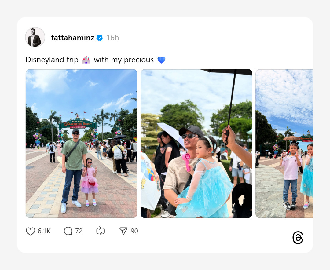 Fattah Amin Kongsi Momen Bercuti Bersama Fatima