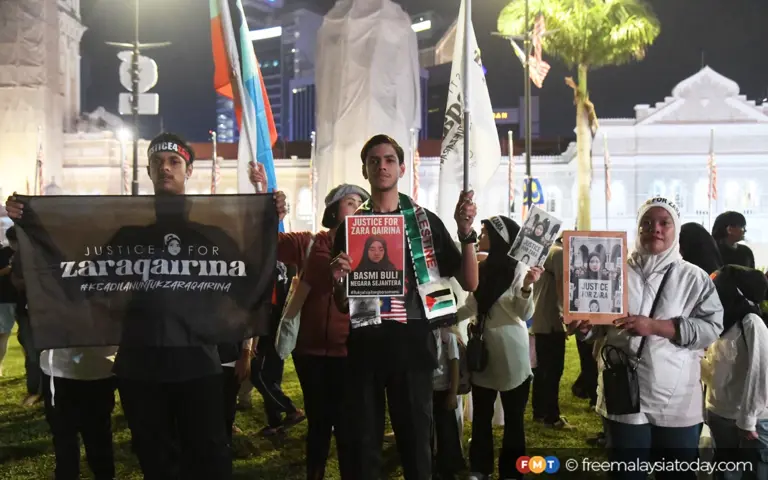 Protesters call for action on Zara Qairina, MACC and reforms