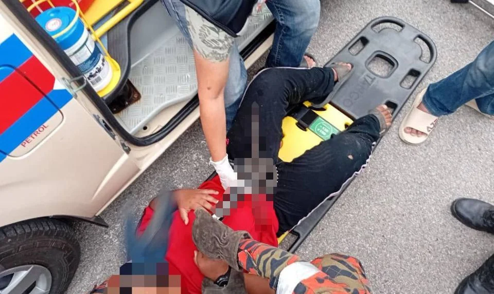 Kanak-kanak cedera besi pengayuh basikal tertusuk perut