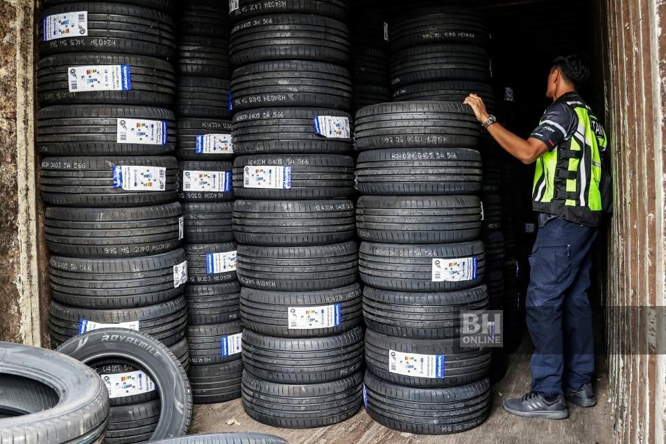Penyeludupan tayar: 16 akaun syarikat, 25 akaun individu RM70 juta dibeku