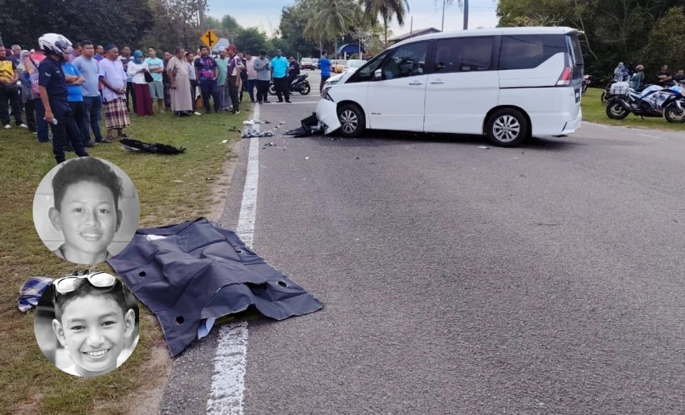 Dua pelajar Tingkatan Satu maut motosikal dinaiki langgar kereta