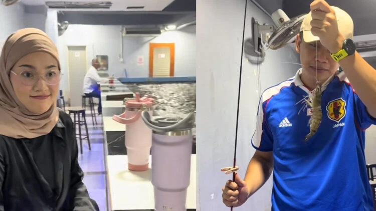 Reaksi Shila Amzah Teman Suami Memancing [VIDEO] 