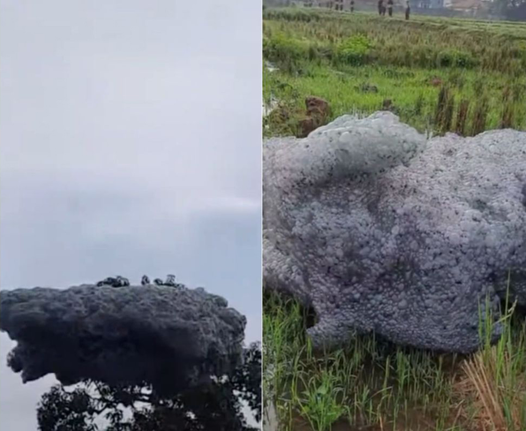 Misteri ‘awan hitam’ jatuh dari langit