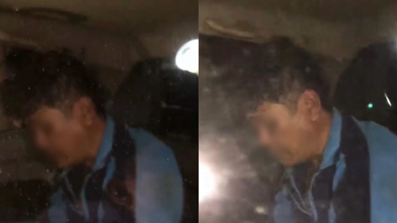 Pencuri kunci diri dalam kereta polis