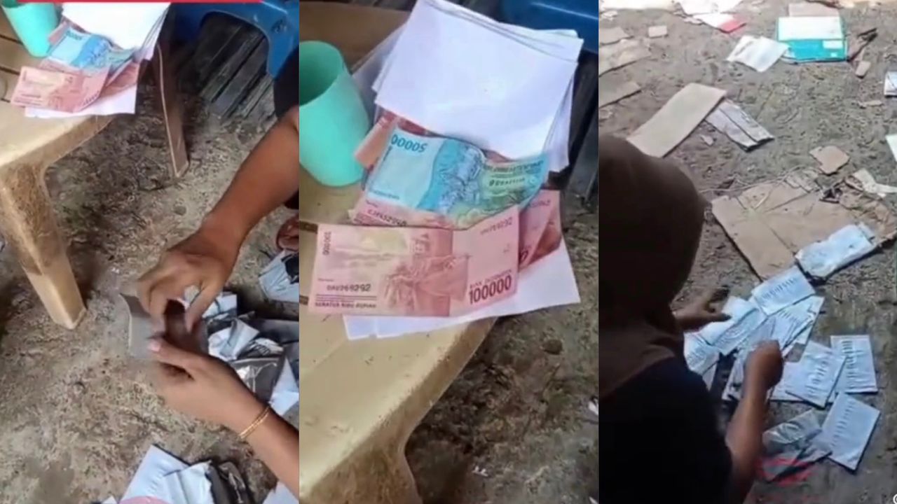 Rezeki pengutip sampah jumpa puluhan sampul surat penuh wang