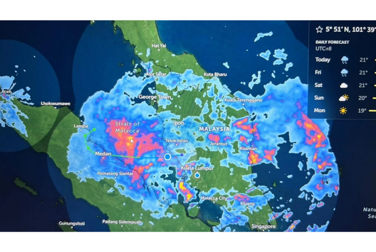 Tropical storm Senyar to hit Selangor, Perak, parts of Pahang from midnight
