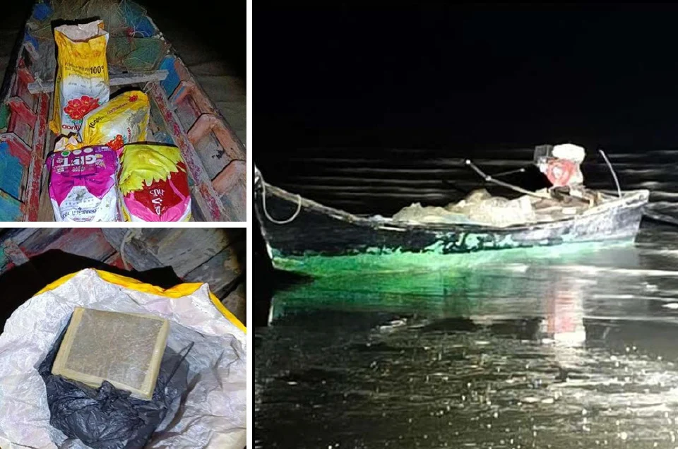 Dadah bunga ganja lebih RM6.2 juta ditemui ditinggalkan dalam sampan kayu