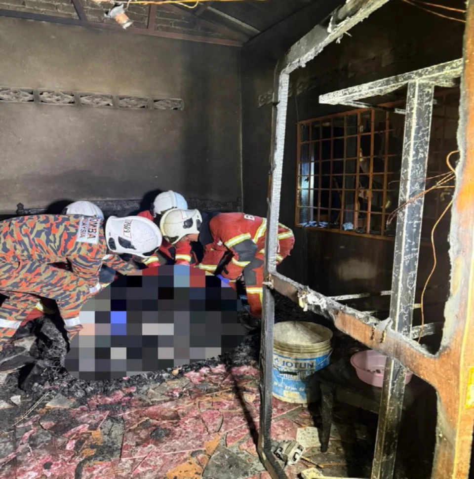 Lelaki ditemui rentung dalam kebakaran rumah