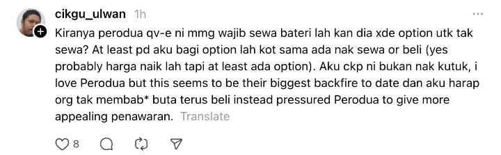 Perodua Just Launched Its First EV But People Are Talking About The Monthly Battery Rental