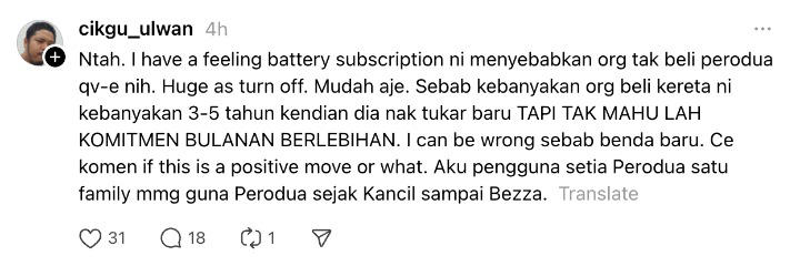 Perodua Just Launched Its First EV But People Are Talking About The Monthly Battery Rental