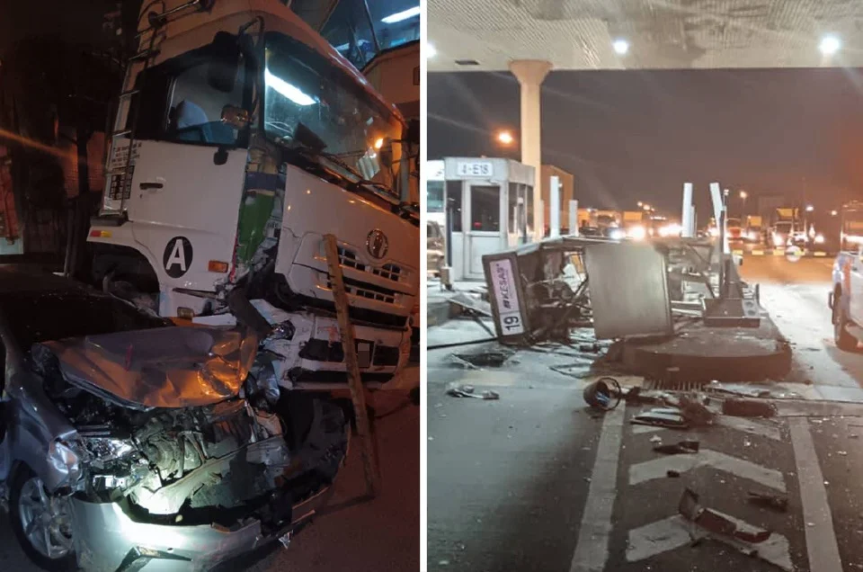 Pemandu treler didakwa pandu kenderaan bawah pengaruh dadah, rempuh plaza tol