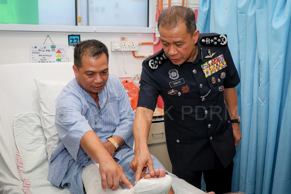 Kes tertembak kaki sendiri: Timbalan Ketua Polis Daerah Kota Samarahan disahkan stabil