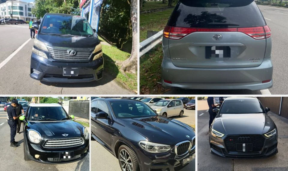 LKM tamat tempoh, tiada insurans, 5 kenderaan mewah disita