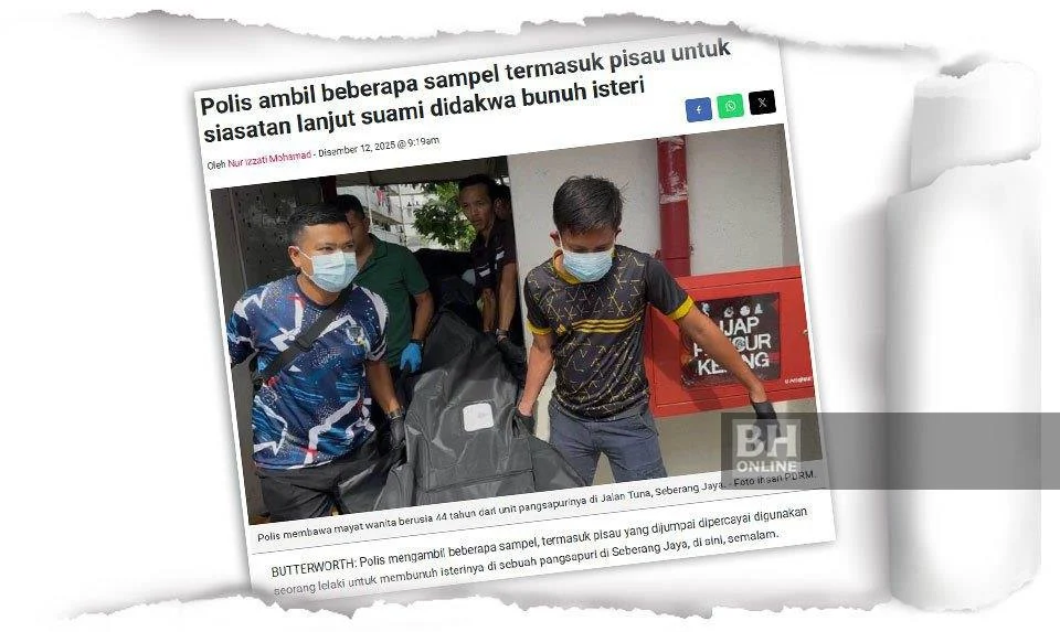 Lelaki mengaku bunuh isteri direman 7 hari