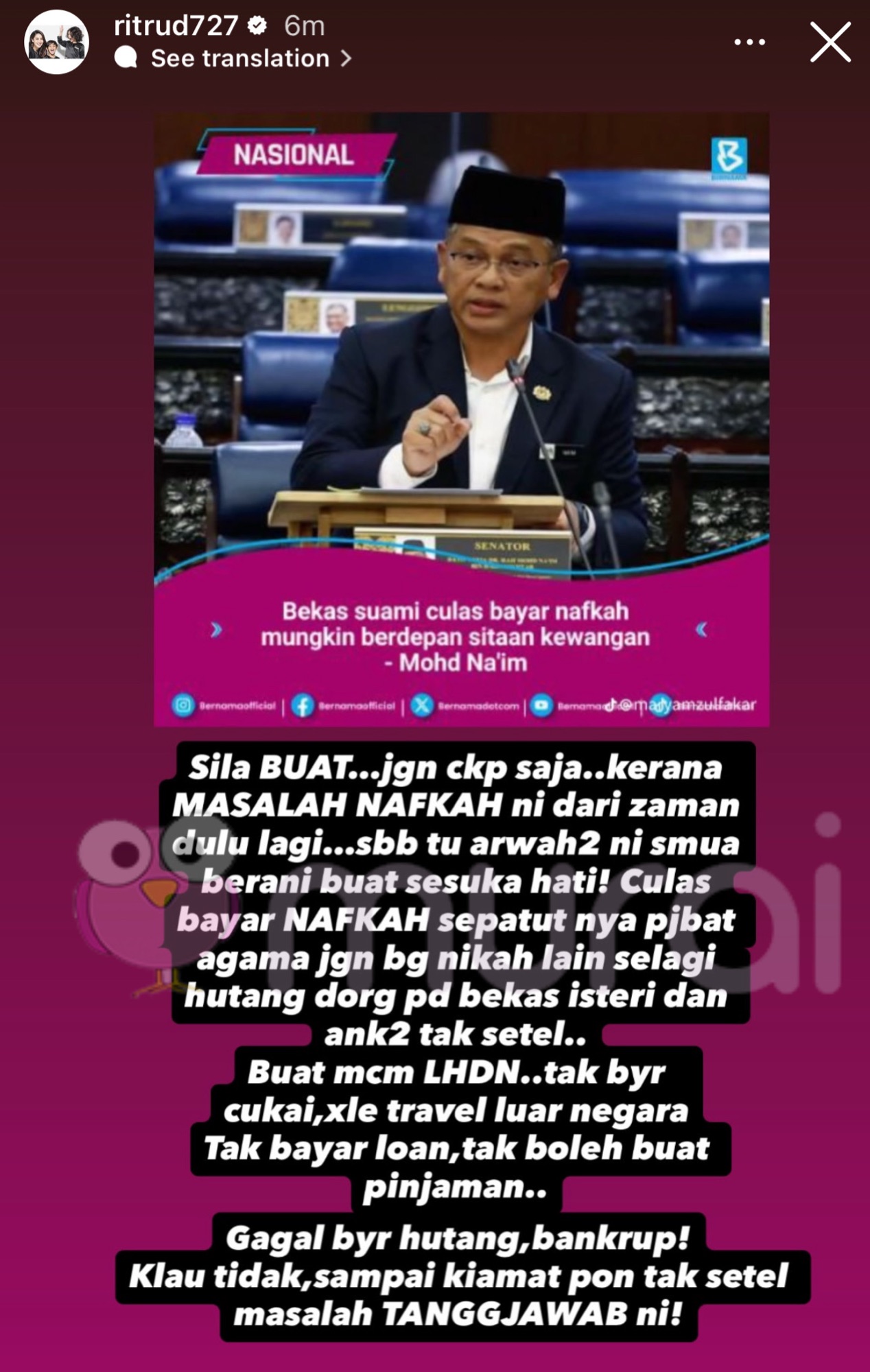 Rita Rudaini Bersuara Isu Suami Culas Bayar Nafkah!