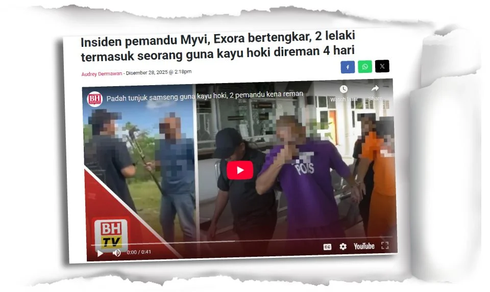 Kes gaduh guna kayu hoki, polis buka 2 kertas siasatan
