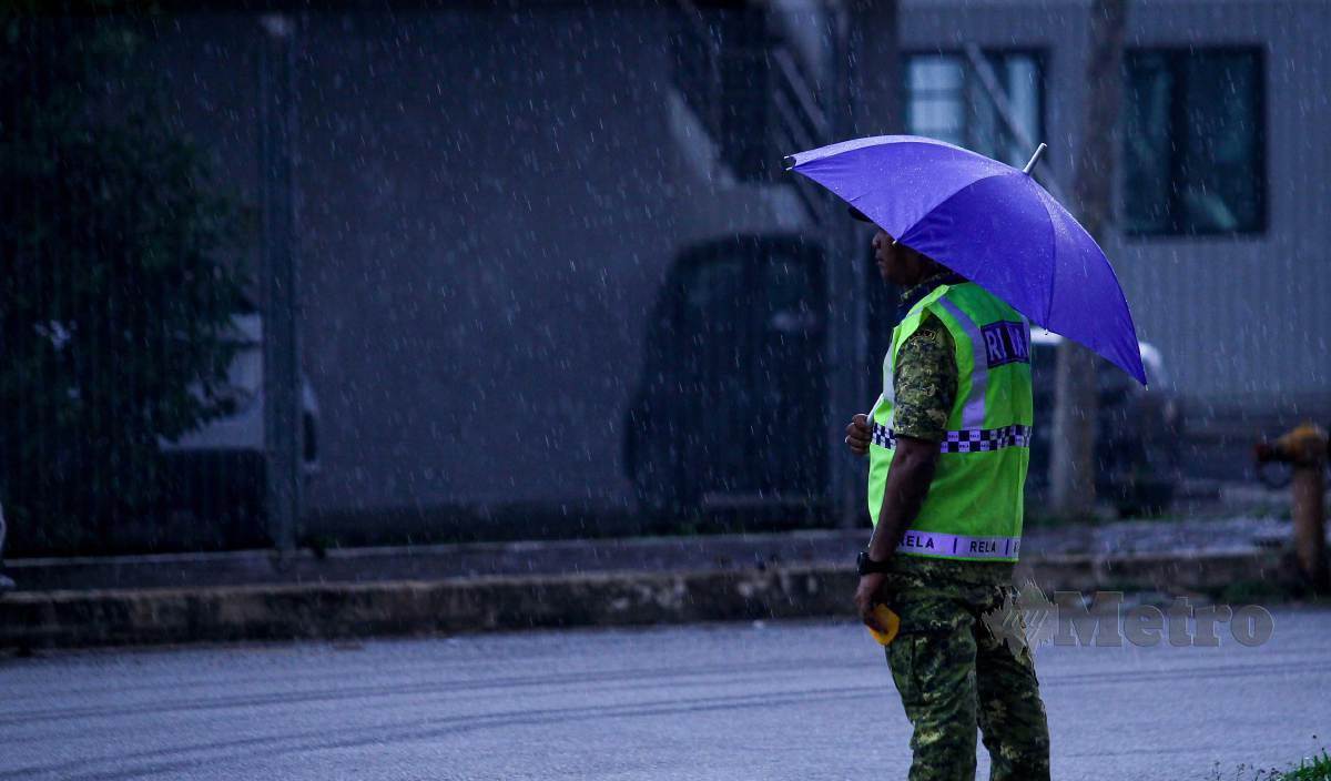 Amaran ribut petir, hujan lebat di Melaka, Johor hingga 2 petang ini