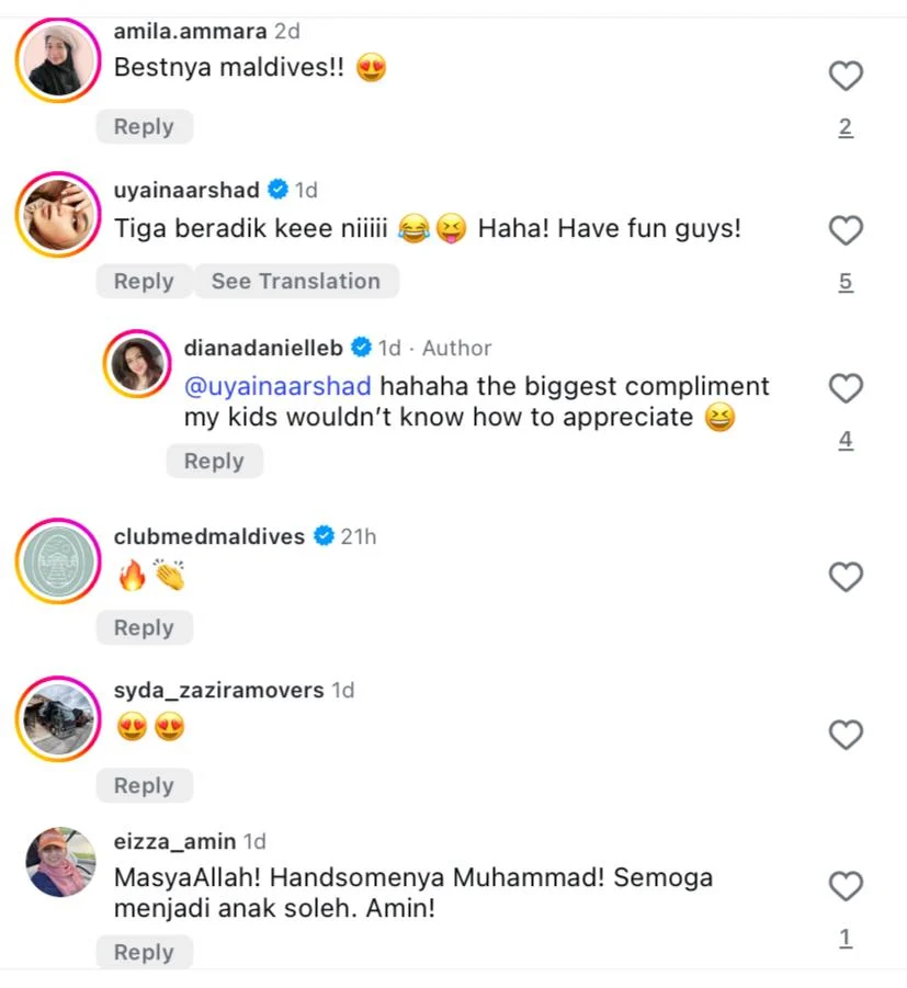 Diana Danielle Bawa Anak-Anak Bercuti Di Maldives