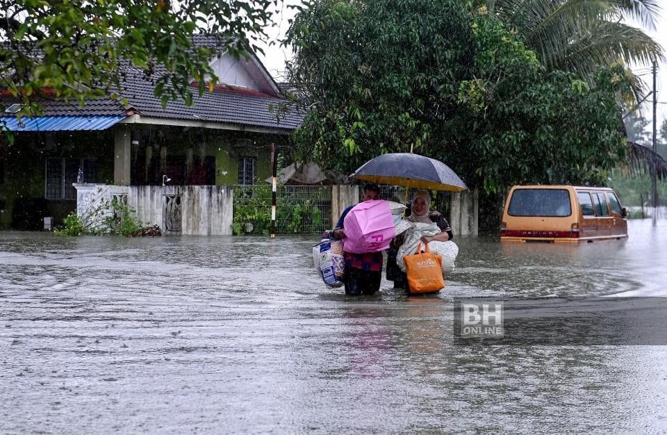 Jumlah mangsa banjir terus meningkat di enam negeri