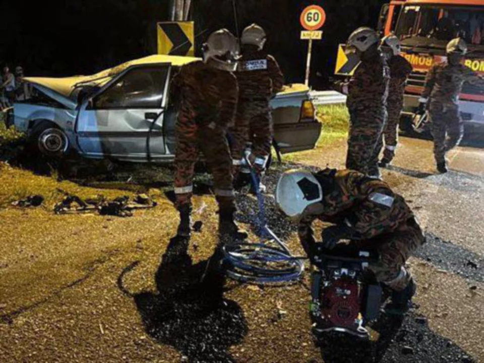 Suami isteri maut, anak parah nahas dua kenderaan di Bentong