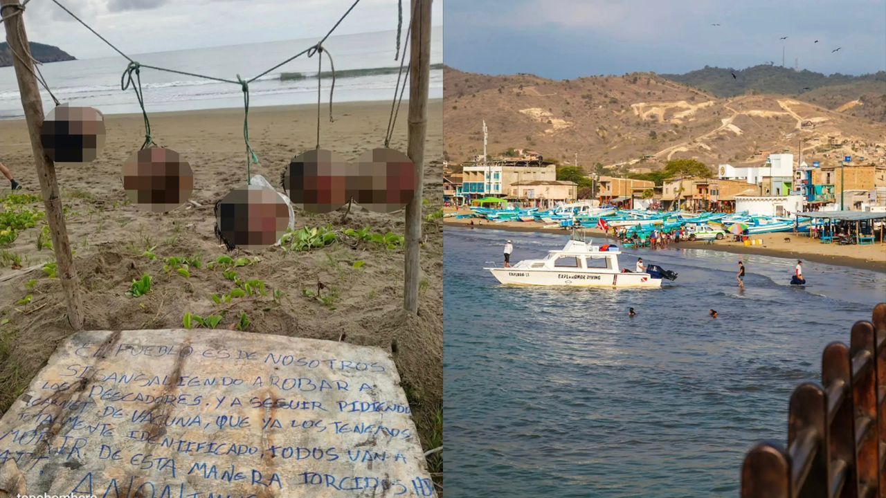 5 kepala manusia ditemukan tergantung