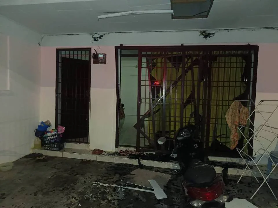 Letupan gas di rumah, seorang wanita kritikal dengan luka melecur