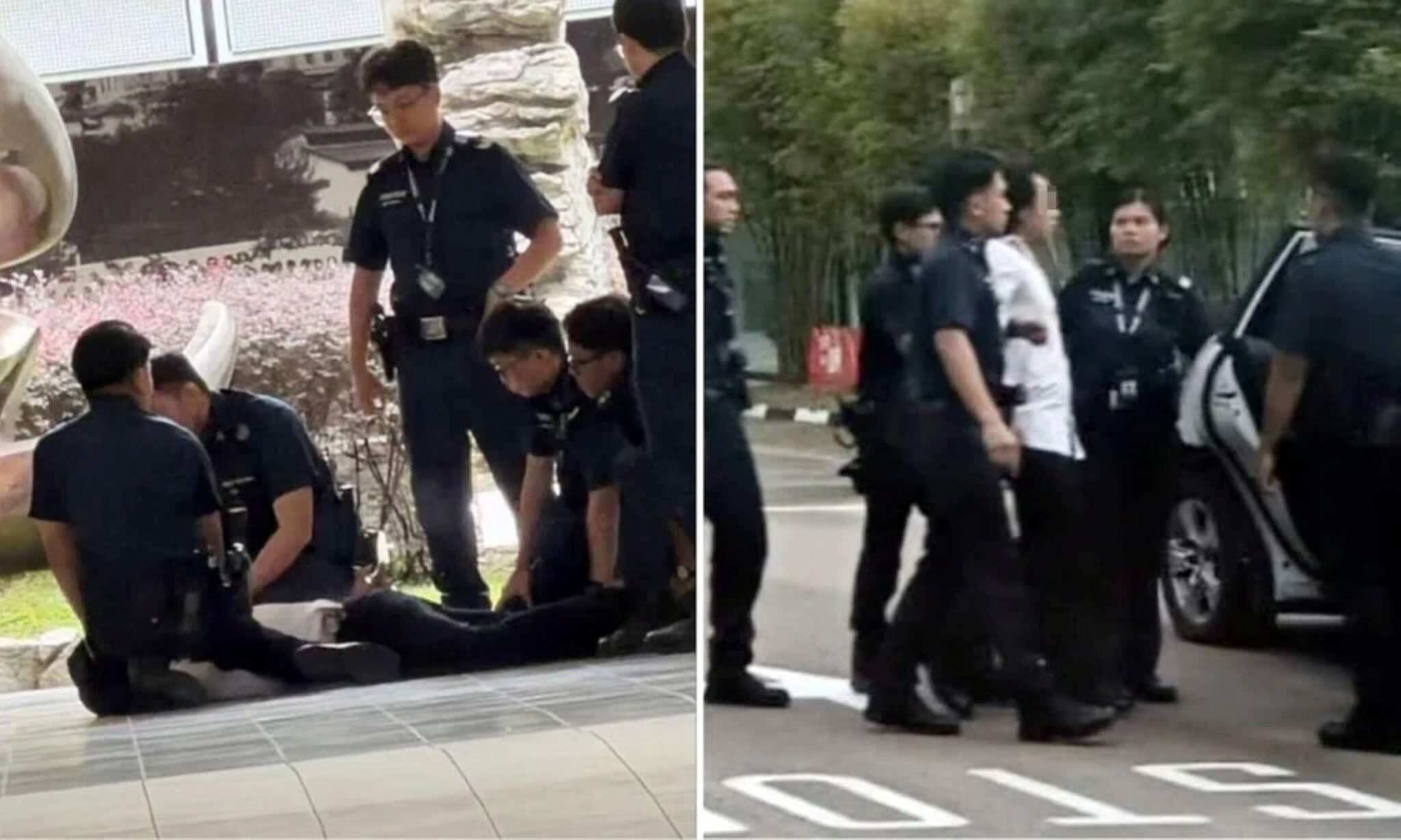 Lelaki cinta guru wanita ditangkap di sekolah