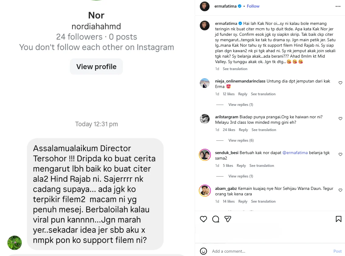 Erma Fatima Bersuara Selepas Dituduh Terbit Filem Mengarut!