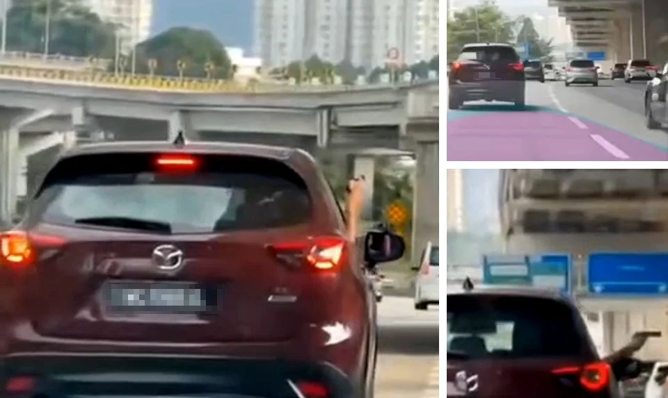 Berang SUV dipotong kereta tak beri signal, pemandu warga emas acu 'pistol' diberkas