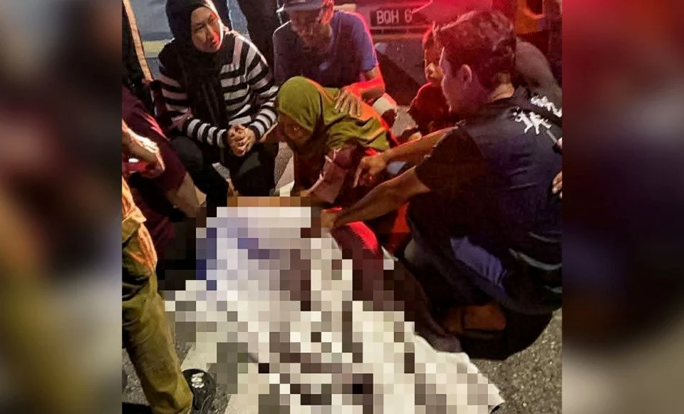 Warga emas maut kemalangan, hanya 200 meter dari rumah