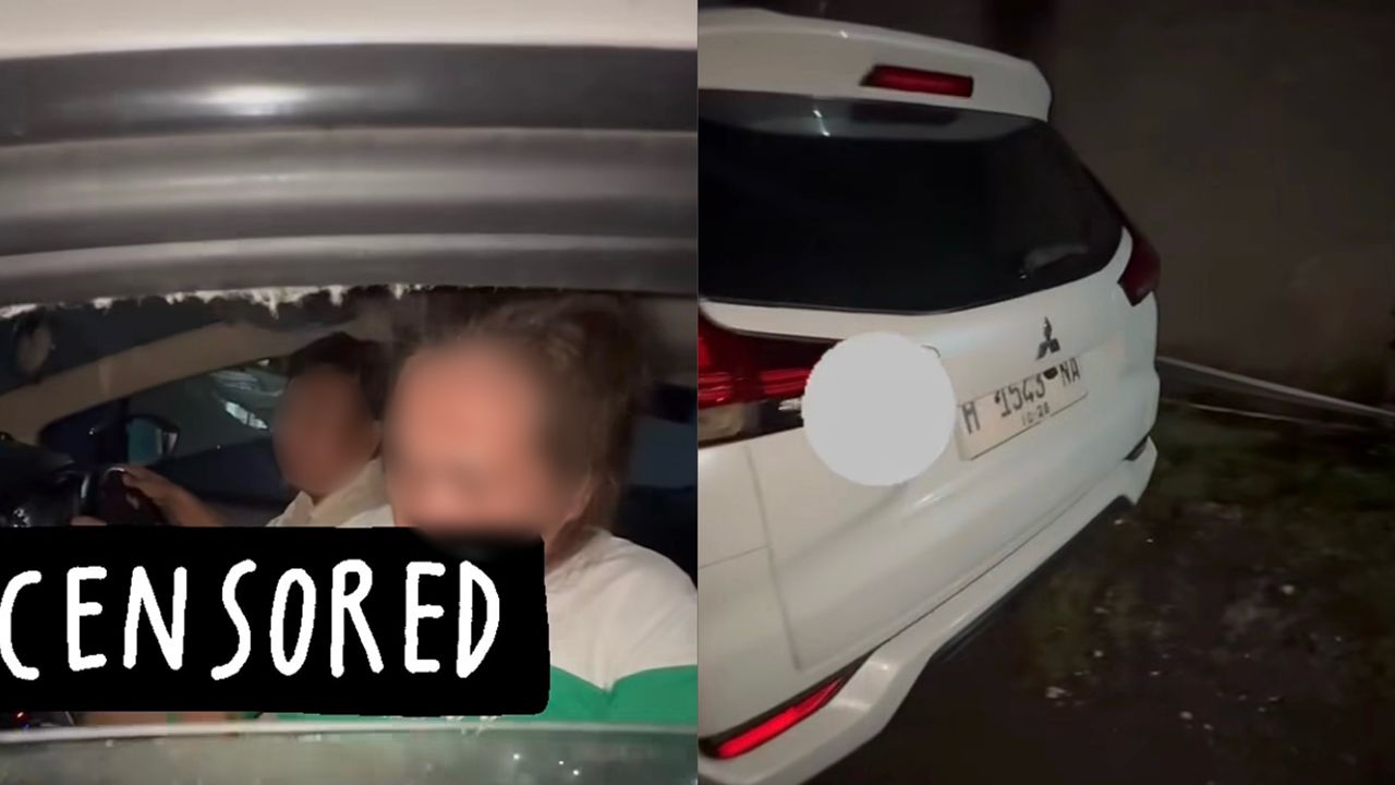 Tiada ribut tiada angin, kereta putih bergegar tengah malam