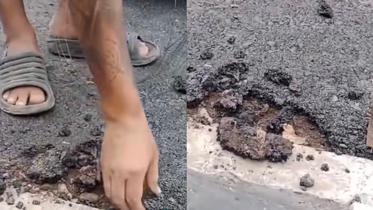 Penduduk marah,  jalan tar ‘cap biskut’