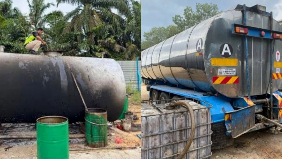 Polis rampas lebih RM800,000 minyak sawit mentah haram