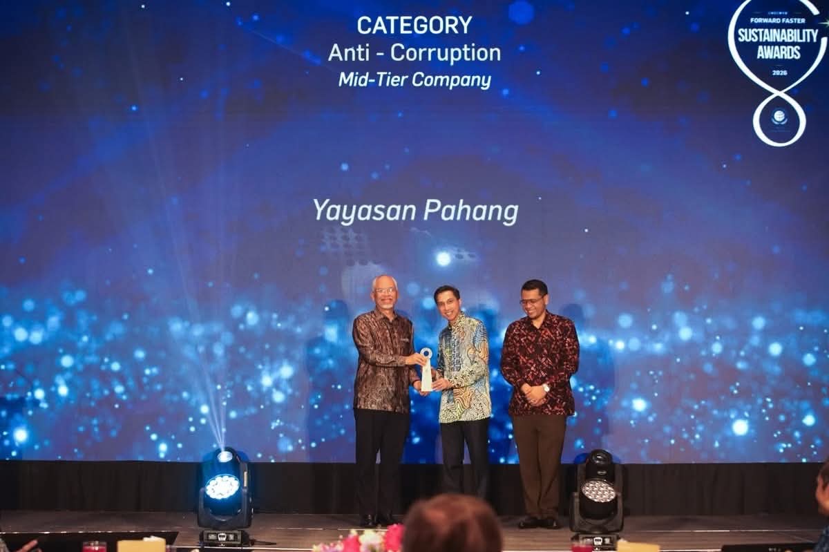 Yayasan Pahang Terima Anugerah Anti-Rasuah, Bukti Berwibawa Angkat Nilai Integriti