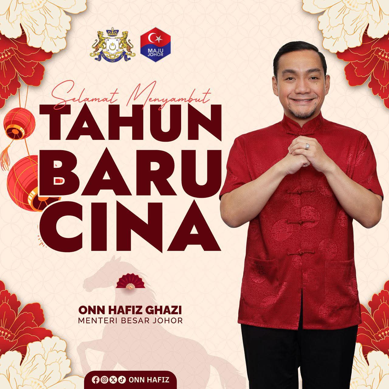 Onn Hafiz Seru Perkukuh Perpaduan Bangsa Johor Sempena Tahun Baharu Cina 2026