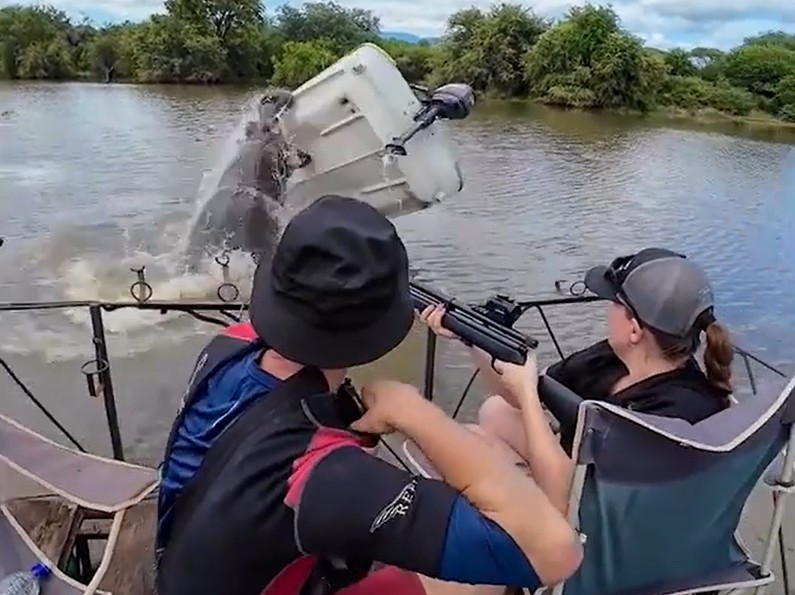 Lelaki terpelanting, bot kena ‘baham’ badak air