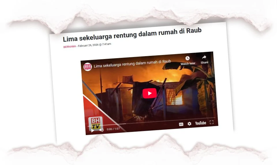 5 sekeluarga rentung: Jiran dakwa dengar jeritan 2 kali