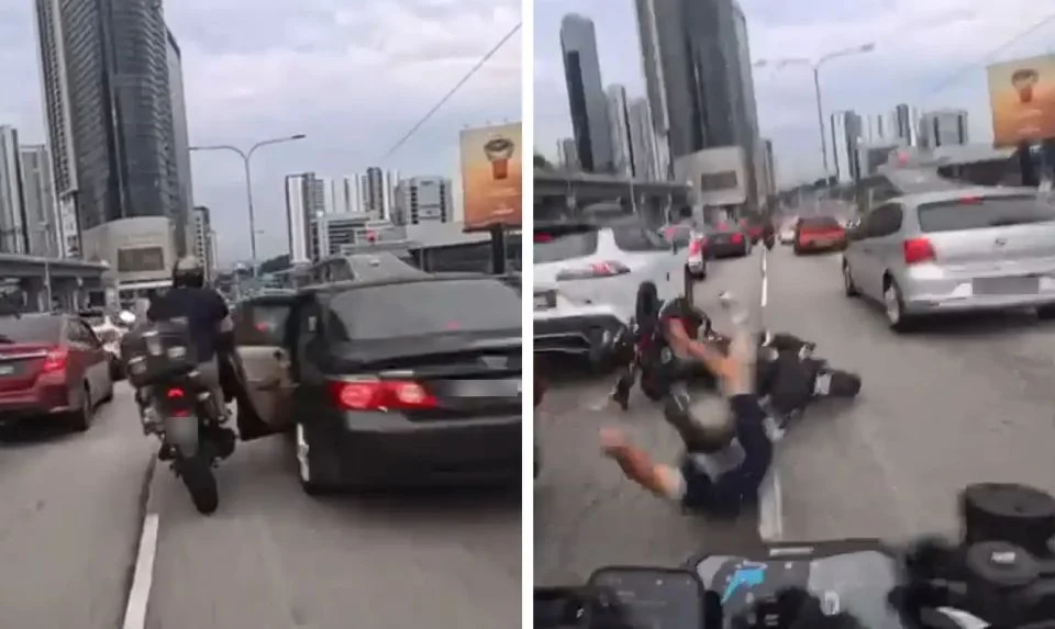 Kanak-kanak buka pintu kereta punca nahas 6 kenderaan di Jalan Tun Razak