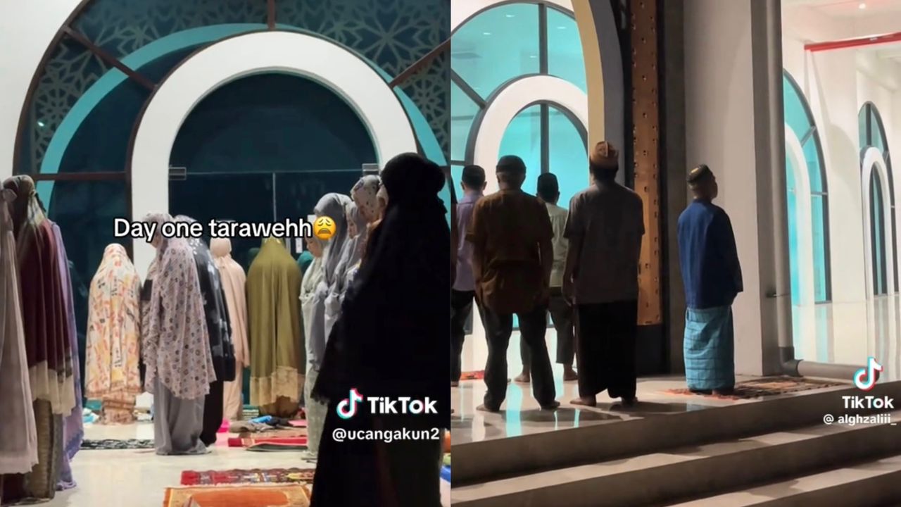 Penduduk solat tarawih 2 kiblat 