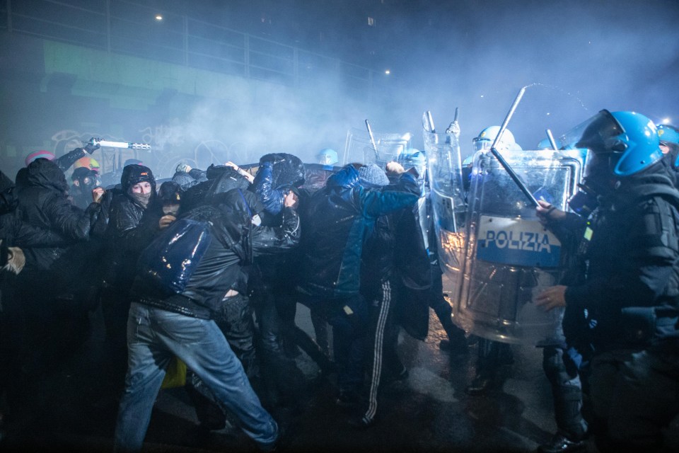 Protes ganas anti-Olimpik tercetus di Milan