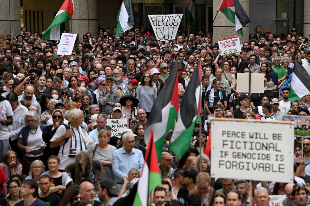 Rakyat Australia bantah lawatan Presiden Israel