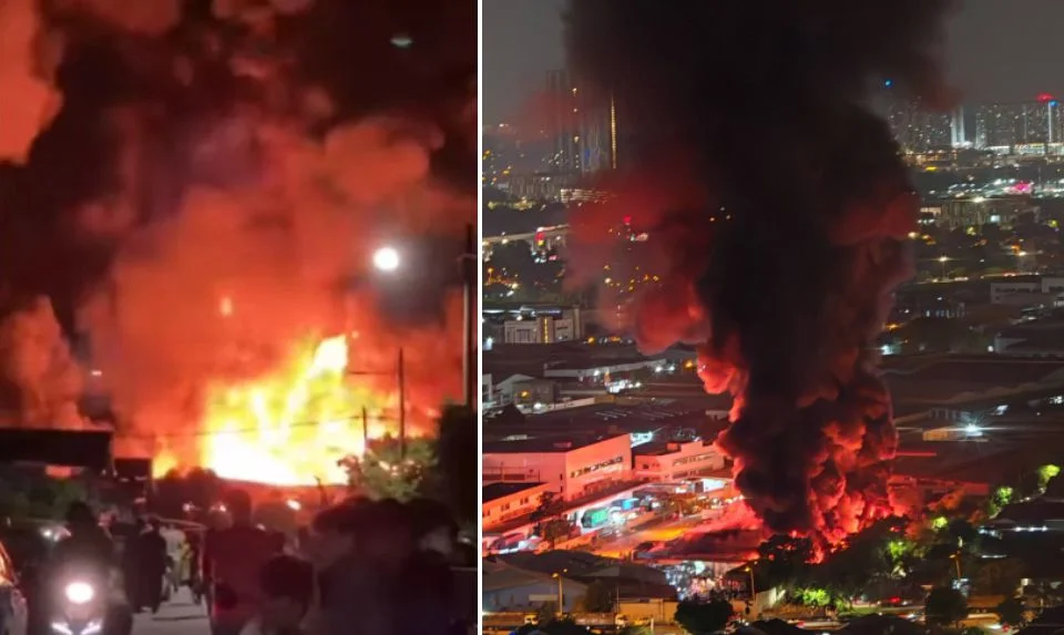 Api menjulang tinggi di Balakong, 4 kilang terbakar