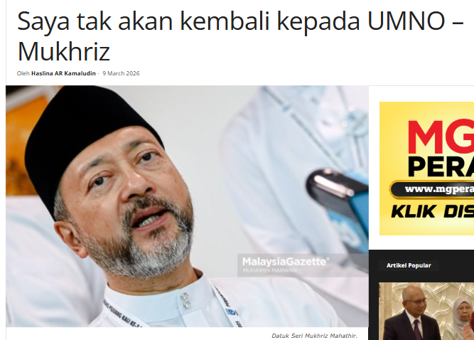 Pintu Rumah UMNO Sentiasa Terbuka … Terpulang Mahu Berada Luar Pagar Atau Kembali