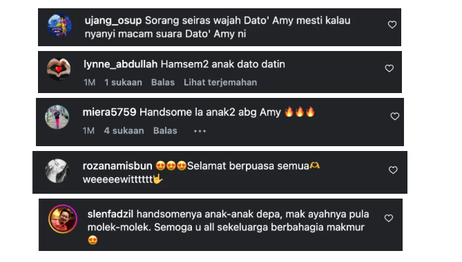 Anak Lelaki Amy Search Curi Perhatian, Tinggi & Kacak.