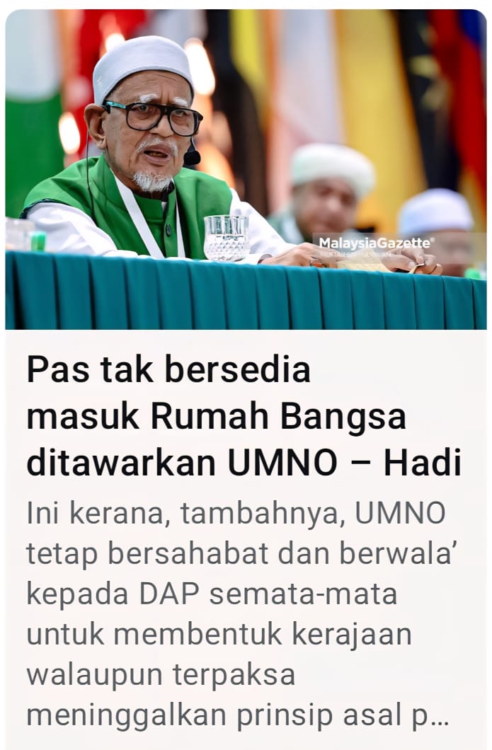 Mohd Rafi Bidas Salah Tafsir Hadi Awang Isu “Rumah Bangsa”, Fahami Realiti Sebenar